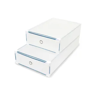 【糊塗鞋匠 優質鞋材】G28 長靴抽屜包邊鞋盒(2個)