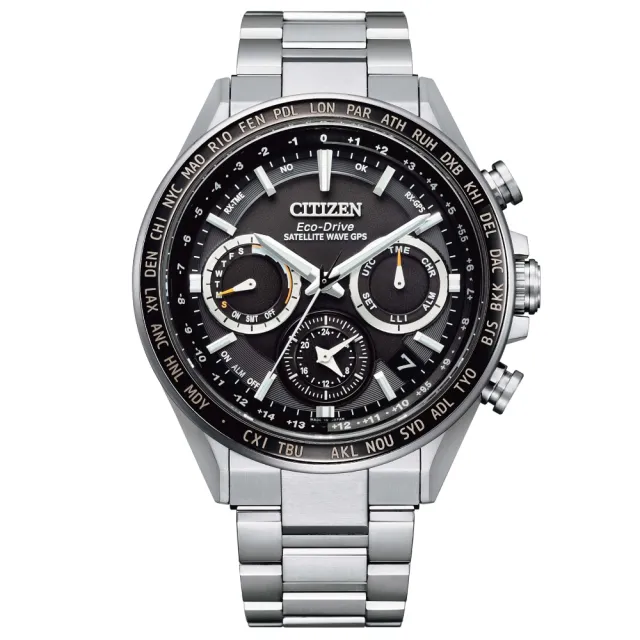 【CITIZEN 星辰】GPS衛星對時光動能鈦金屬手錶  禮物  手錶(CC4015-51E)