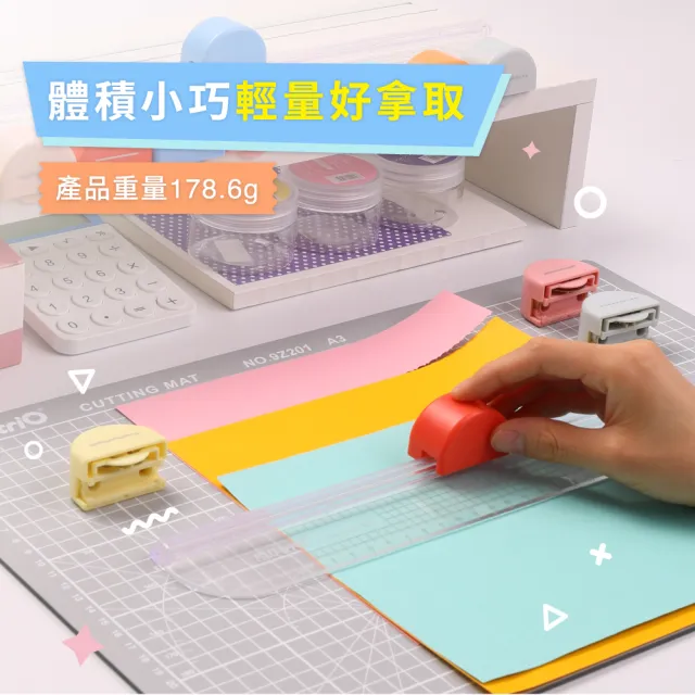 【KW-triO】七合一輕量裁紙刀 13203(花型裁紙刀/裁紙機/輕型裁紙機)