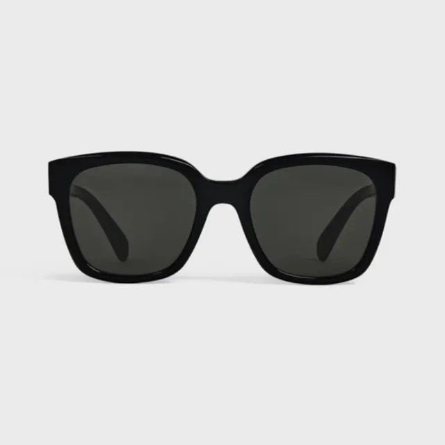 【CELINE】凱旋門方形膠框抗UV太陽眼鏡(CL40222F-01A)