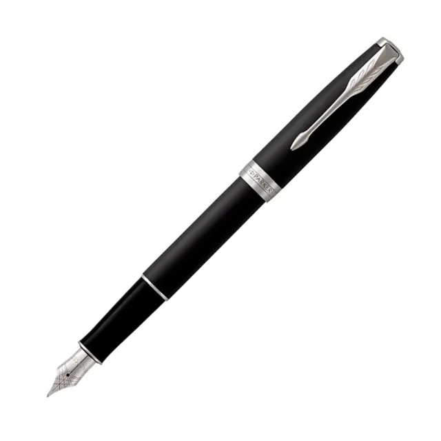 【PARKER】派克 卓爾霧黑白夾 F尖 鋼筆 法國製造