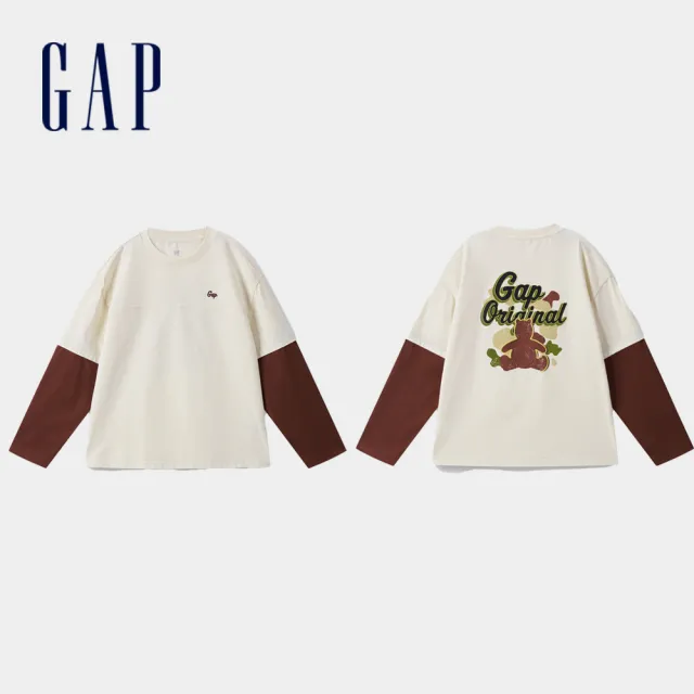 【GAP】兒童裝 Logo印花立領/小熊印花/圓領長袖T恤-多款可選(612587&612731&612742&646132&641754)