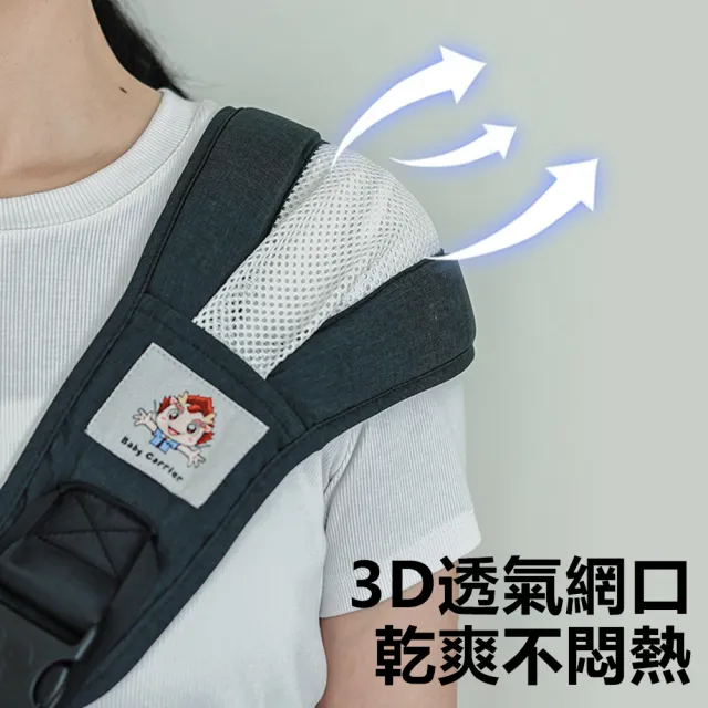 【Nil】618 輕便式兒童單肩腰凳 前抱式嬰兒帶護腰背巾 防後仰背帶 寶寶外出揹巾
