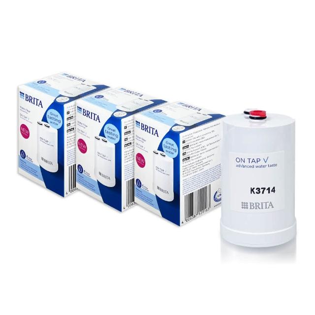 【BRITA】on tap V 4重微濾龍頭式濾芯-經濟3入裝(原裝平輸)