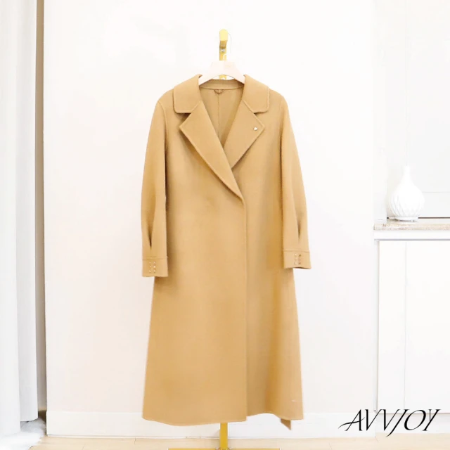 Dailo 修身長板毛呢長袖外套(藍 黑 駝) 推薦