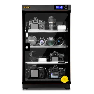 【凱勒】105L電子防潮箱 相機乾燥箱 攝影設備防潮櫃 單眼相機除濕箱 茶葉儲存櫃(內置LED燈 配套密碼箱鎖)