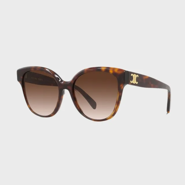【CELINE】凱旋門蝶形膠框抗UV太陽眼鏡(CL40204F-52F)