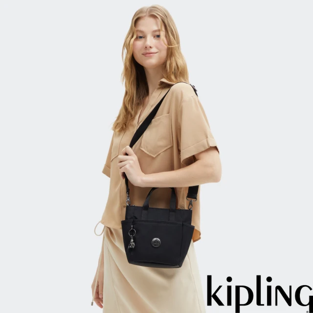 KIPLING官方旗艦館 經典百搭黑手提斜背二用小包-PAT