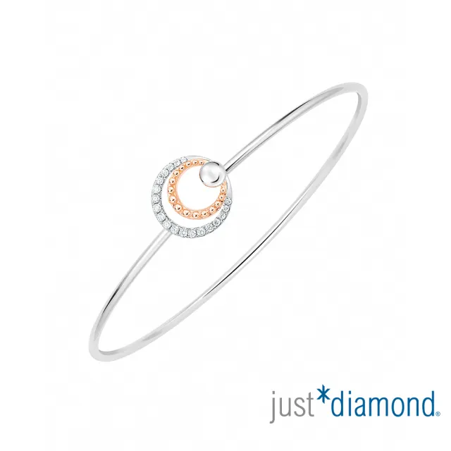 【Just Diamond】鎮金店 18K金 月夜銀河 鑽石手環