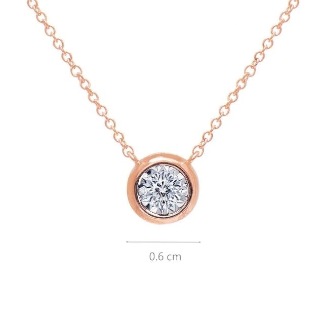 【Just Diamond】鎮金店 18K玫瑰金 Dreamy 鑽石項鍊