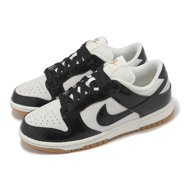 NIKE 耐吉 休閒鞋 Wmns Dunk Low LX 女鞋 黑 白 鱷魚紋 膠底(FJ2260-003)