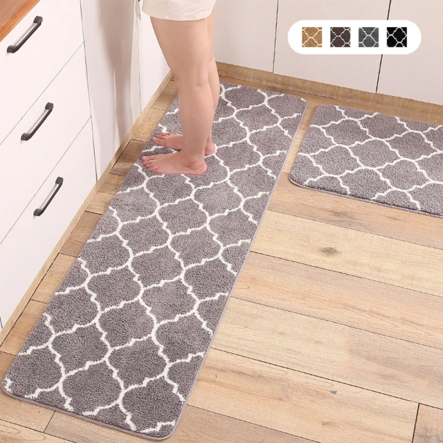 聚時柚 2件組高質感120*40+60*40cm廚房吸水玄關