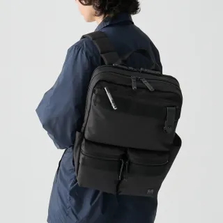 【PORTER INTERNATIONAL】自信經典NEW HEAT後背包(黑)