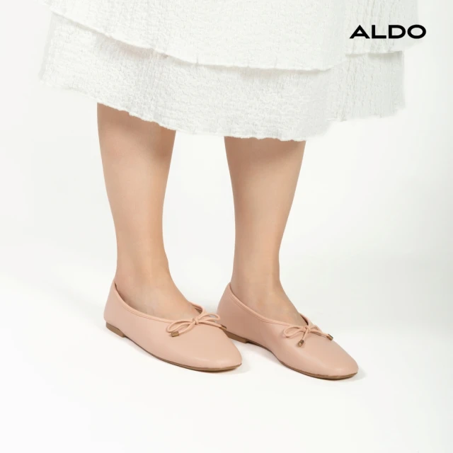 ALDO JOSELIE-甜美蝴蝶結芭蕾舞鞋-女鞋(淺粉紅色)