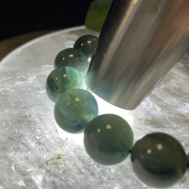 【Cozy 世界水晶原礦與茶】巴西綠藍晶 13mm+ 07-10(提升正面表達力 情緒退火的功效)