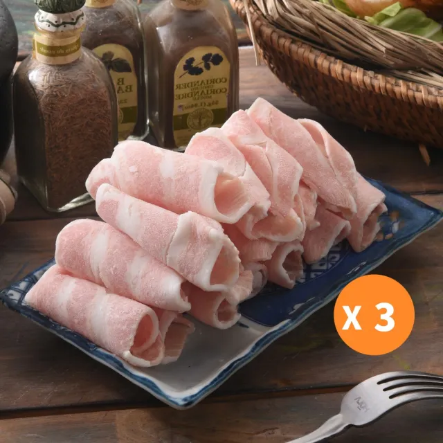 【小嚼士】頂級松阪豬肉片 500g 買2送1/共3包(火鍋肉片 燒肉片 烤肉片 冷凍豬肉 霜降豬肉 豬頰肉 豬肉片)