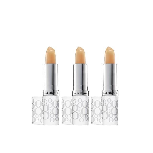 【伊麗莎白雅頓】官方直營 八小時潤采護唇團購3入組 Elizabeth Arden(護唇膏/防曬)