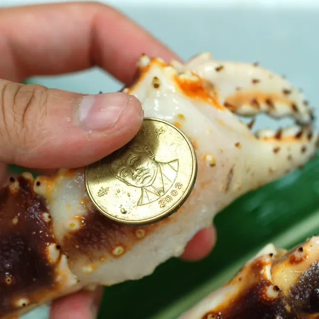 【優鮮配】頂級鄂霍次克海生凍鱈場蟹腳(1100-1200g/半對)