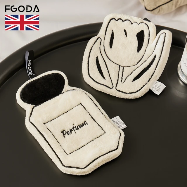 Dagebeno荷生活 蓬鬆柔軟不掉毛卡通擦手巾 雙層加厚快