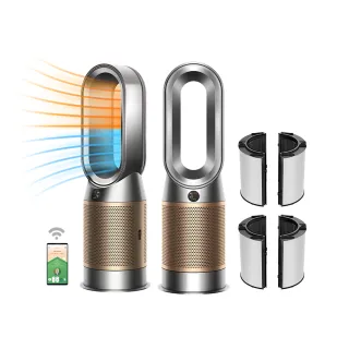 【dyson 戴森】Purifier Hot+Cool De-NOx HP12 三合一甲醛NOx偵測涼暖空氣清淨機(鎳金色)