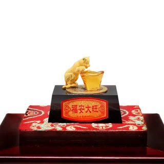 【生活金藝】福虎聚財 黃金擺件(金重足0.3錢)
