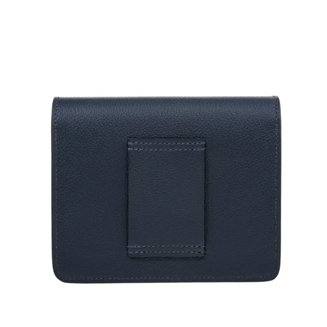 【Hermes 愛馬仕】經典Roulis Slim 豬鼻子錢包/腰包(BLEUNUIT)