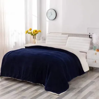 【Osun】2件組-保暖絲絨觸感玩色羊羔絨毯被(CE490)