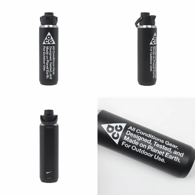 NIKE 耐吉】水壺ACG Recharge Chug Stainless 黑不鏽鋼防刮旋蓋防漏