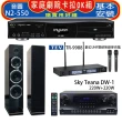 【音圓】N2-550+Sky Teana DW-1+TEV TR-9988+PR-6658T 黑色(卡拉OK點歌機4TB+擴大機+無線麥克風+喇叭)