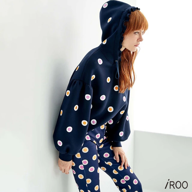 AVVJOY 艾薇卓爾 拉鍊飾黑色連帽衛衣(上衣 長袖 帽T