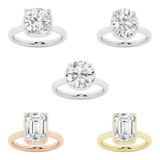 【鉅曜】IGI 1克拉Bezel鑽戒 最白D色 各式車工任選(培育鑽石 18K金)