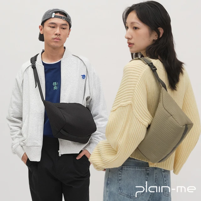 plain-me 褶皺肌理感餃子包 PLN3049-251(男款/女款 共2色 側背包 小包 包包)