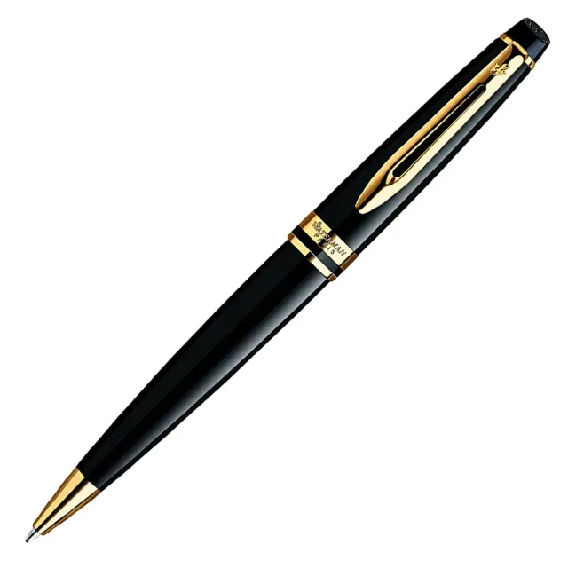 【WATERMAN】新版 權威系列 麗雅黑金夾 原子筆 法國製造(EXPERT系列)