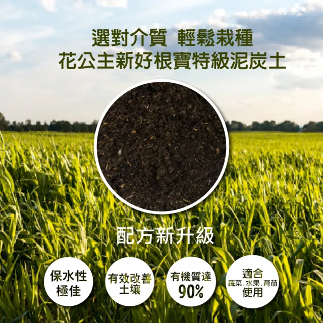 【花公主】新好根寶特級泥炭土6L
