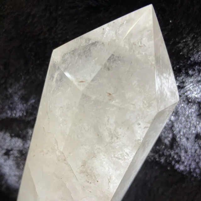 【Cozy 世界水晶原礦與茶】大白水晶柱 78-3(棉體 改善磁場 淨化負能量 可掛手串)