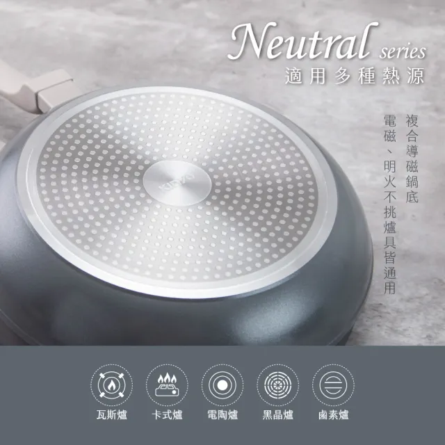 【KINYO】IH陶瓷塗層不沾鍋平煎鍋30cm(PO-1142)