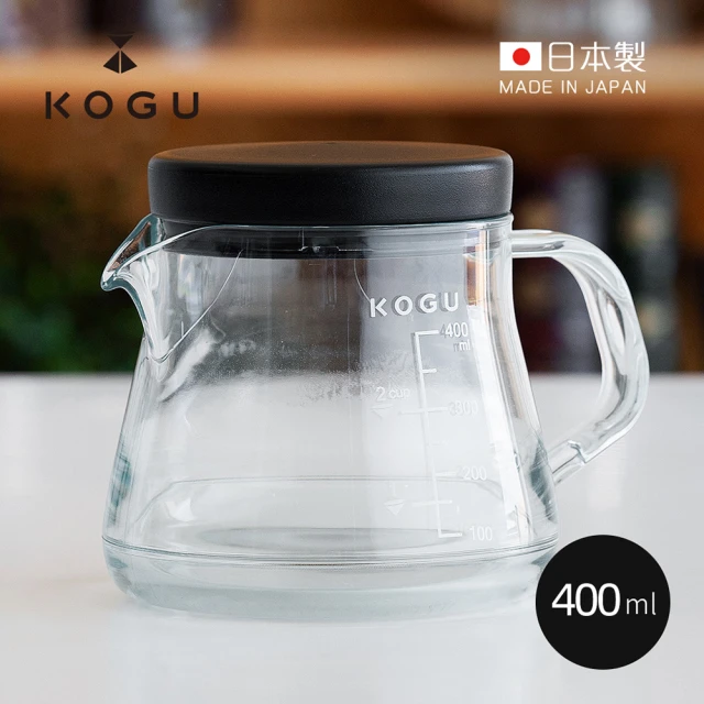 KOGU 珈琲考具 日製Tritan耐熱防摔咖啡壺-400ml(咖啡下壺/咖啡燒杯/烘焙量杯)