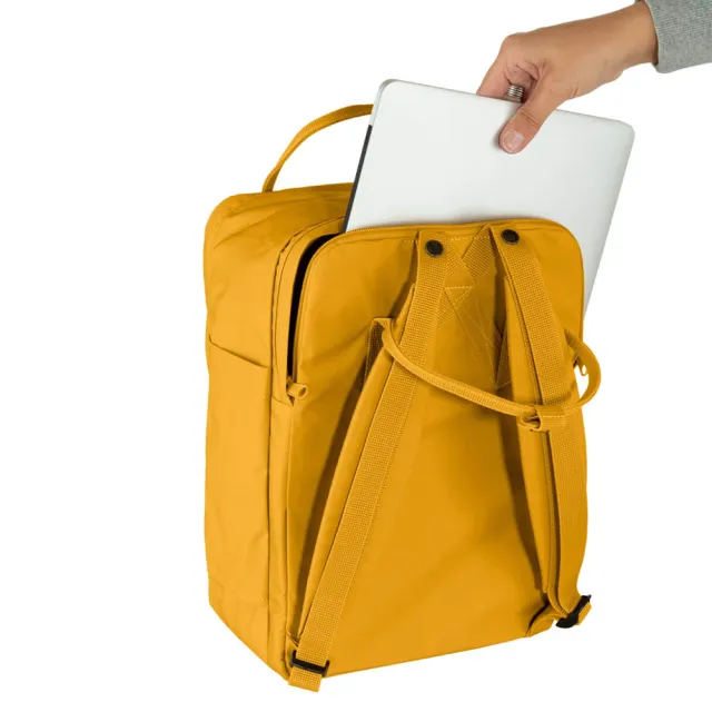 【Fjallraven】雙11 Kanken 15吋後背包 工作戶外兩用包(FR23524-160赭黃)