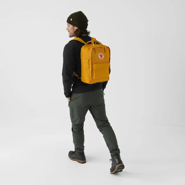 【Fjallraven】雙11 Kanken 15吋後背包 工作戶外兩用包(FR23524-160赭黃)