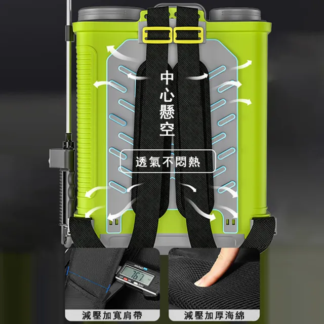 【艾嘉圖】18L鋰電池噴霧器 電動噴霧器 充電打藥機(背負式高壓消毒機 加寬加厚肩墊 耐用純銅電機)