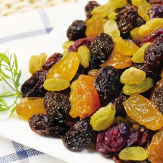 【惠香】綜合葡萄乾170g*3袋(四種優質果乾組合純素食)