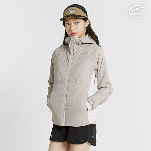 【ADISI】女SMAWARM海洋溫控超撥水彈性外套 AJ2421077 栗灰 S-2XL(蚵殼棉 運動外套 抗風 海洋紗)