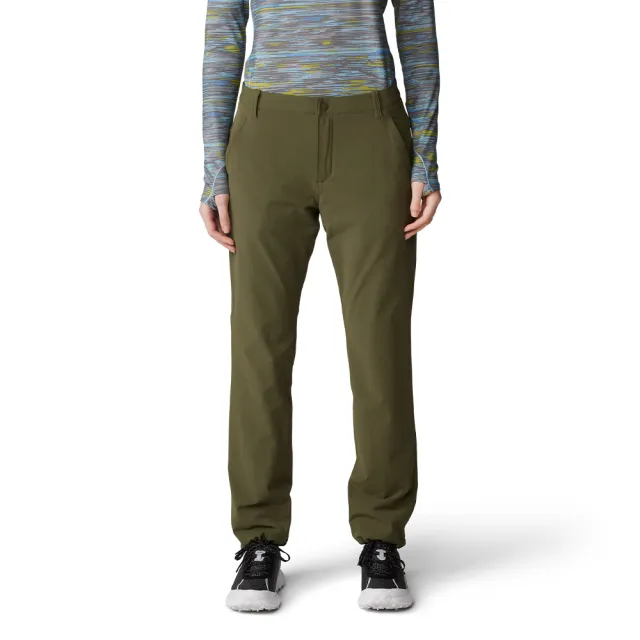 【Mountain Hardwear】Yumalina Lined Pant 防潑水保款刷毛長褲 深松綠 女款 #2095451