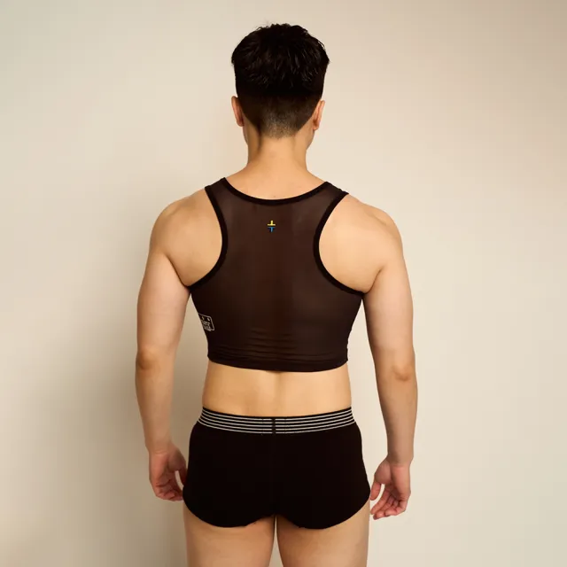 【DOUBLE】DOUBLE束胸 COOLMESH 拉鍊半身(S~XL)