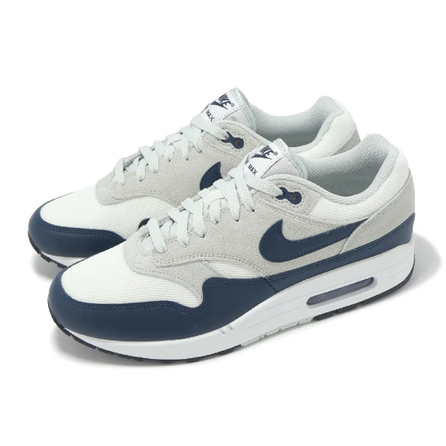 NIKE 耐吉 休閒鞋 Air Max 1 Essential 男鞋 深藍 白 氣墊 經典 復古 運動鞋(FZ5808-103)