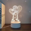 【A-ONE 匯旺】3D雕刻壓克力夜燈 地球 小夜燈 LED底座 臥室燈 生日禮物 聖誕節
