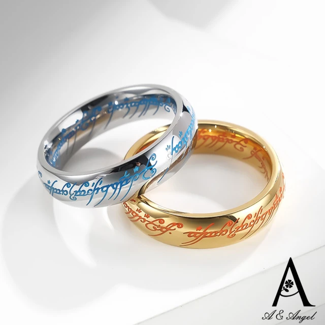 ANGEL 王者KING滿鑽華麗不鏽鋼中性寬版戒指(2色戒圍