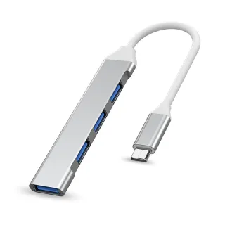 【ZA喆安】4合1 USB Type-C/A HUB轉接集線器(支援USB-C/A to USB-A 3.2 Gen1資料傳輸 適用筆電/PC桌機)