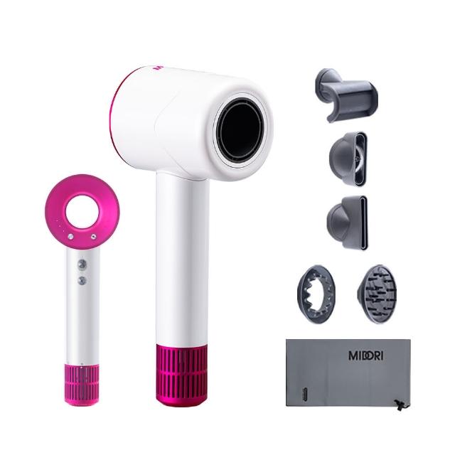 【MIDORI 美多莉】Hypersonic高速負離子吹風機-珍珠白(全配組-不含收納架)