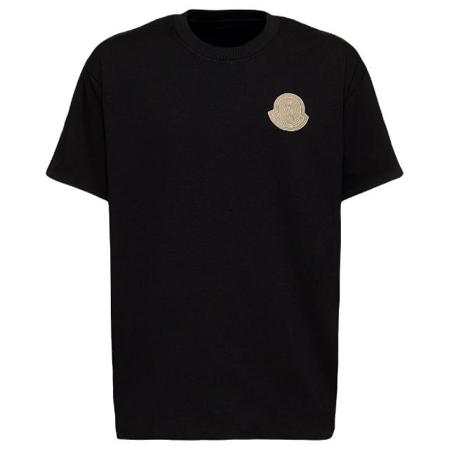 【MONCLER】男款 品牌LOGO 雙面兩穿短袖T恤-黑色/深藍色(S號、M號、L號、XL號)